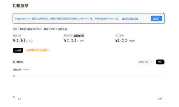 DeepSeek API开放平台恢复充值服务并调整价格